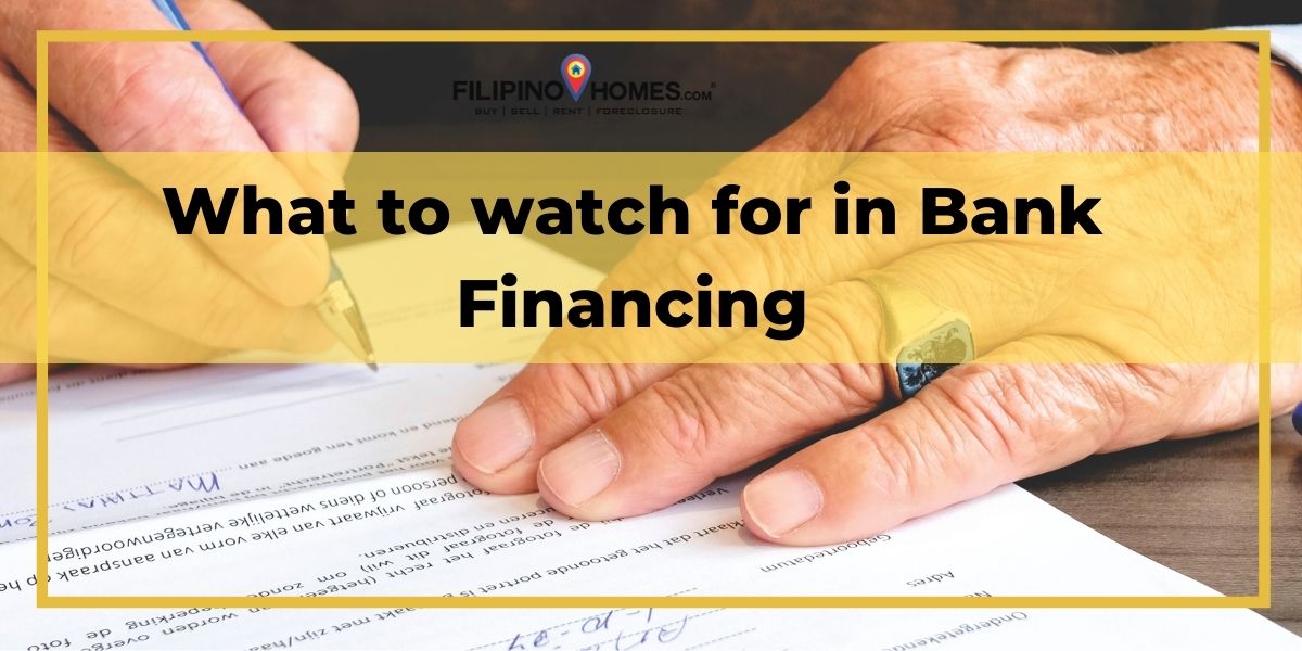 What to watch for in Bank Financing