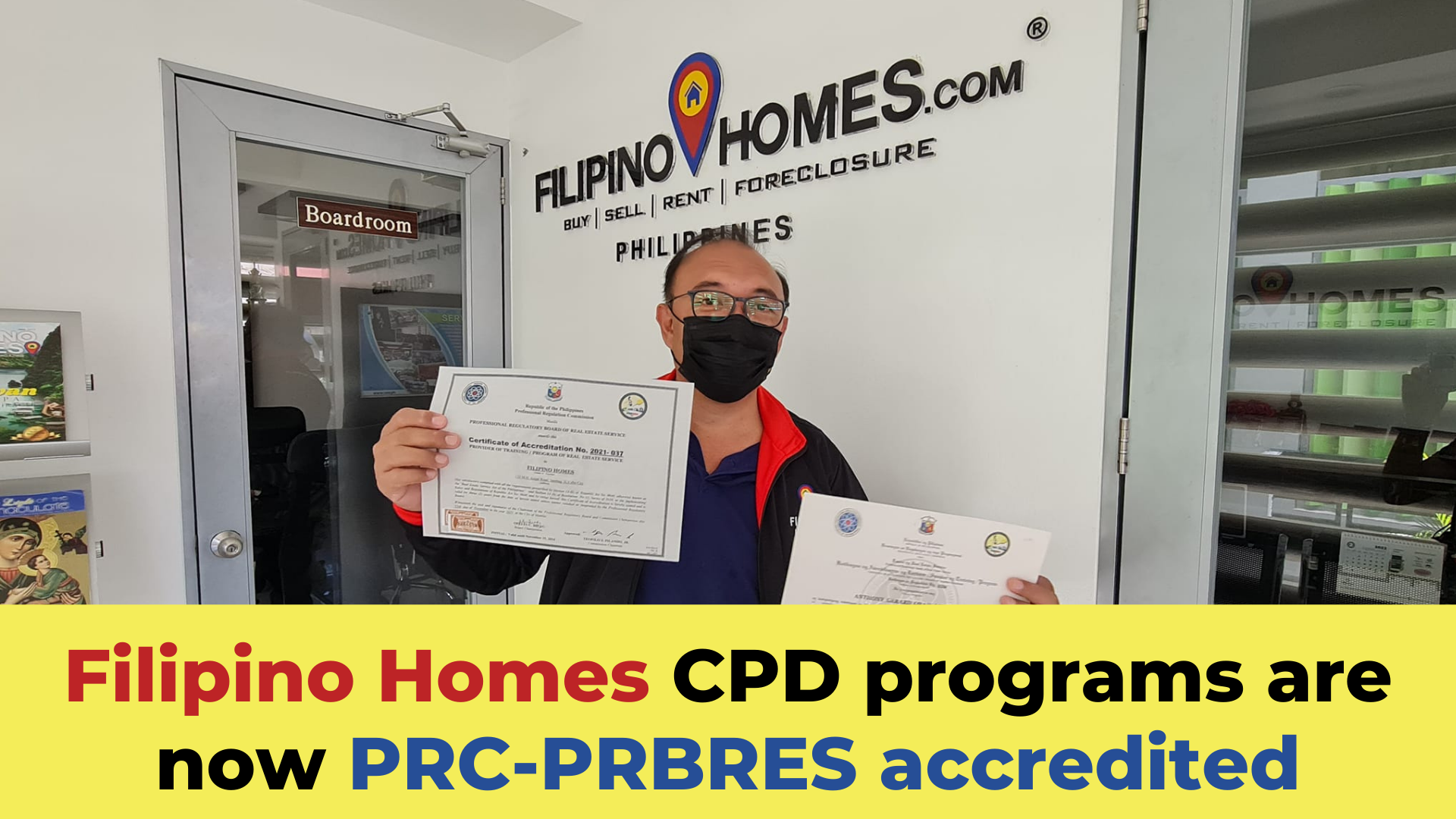 Filipino Homes CPD programs are now PRC-PRBRES accredited